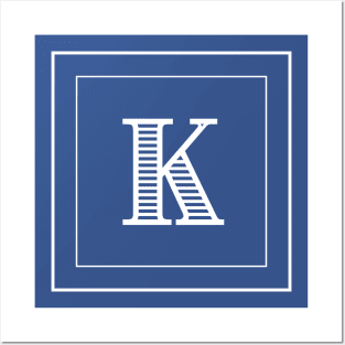 K Monogram Posters and Art